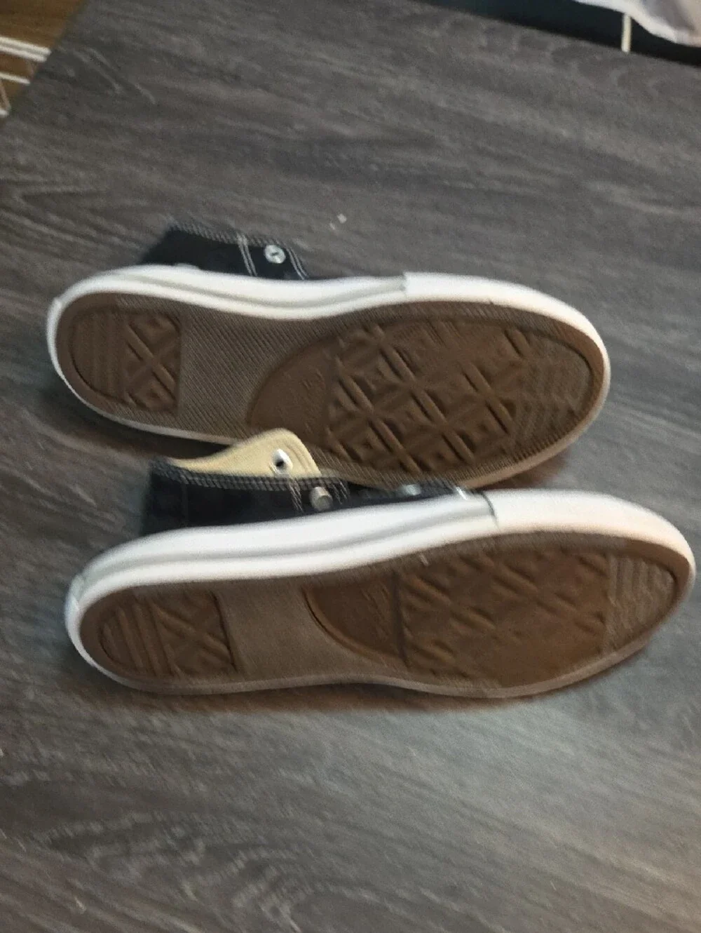 Converse Kids Black Canvas High-Top Slip-On Sneakers Size 3